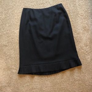 Ann Taylor Wool Skirt with cute pleated ruffle